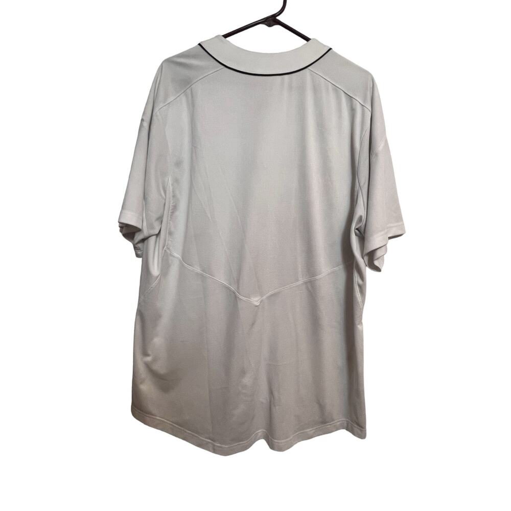 Nike Dri-Fit Golf Mens Button Up White V-neck Size XL - Picture 3 of 5